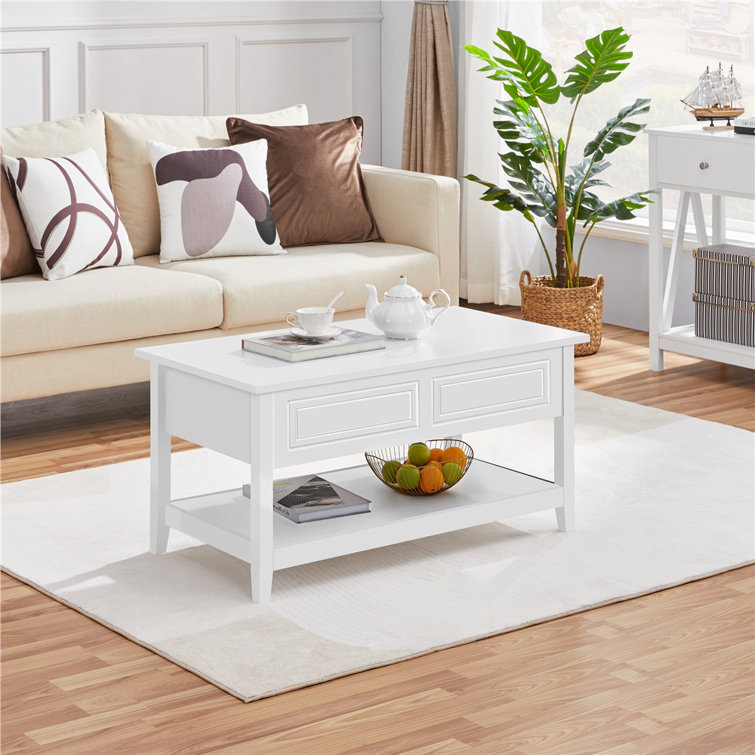 Red Barrel Studio® Alanoud Lift Top 4 Leg Coffee Table with Storage